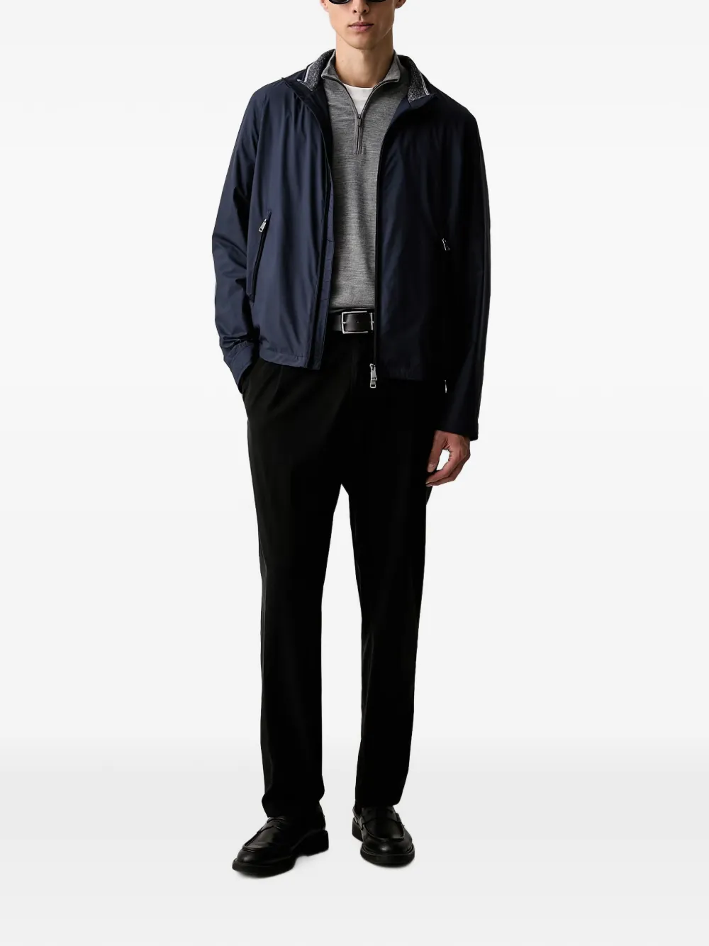 Paul & Shark quarter-zip sweater Grijs