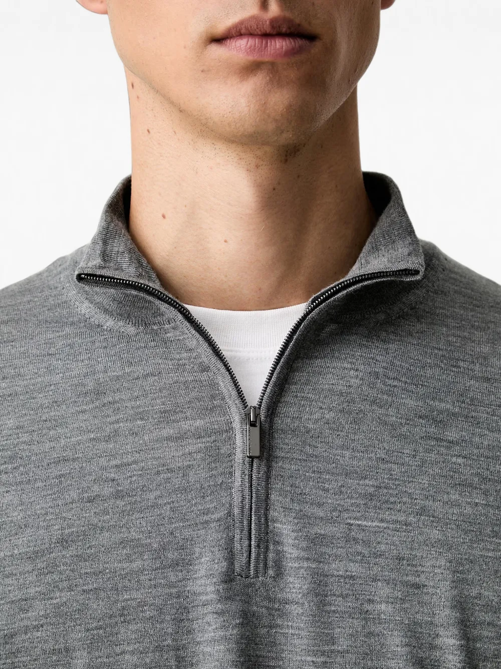 Paul & Shark quarter-zip sweater Grijs