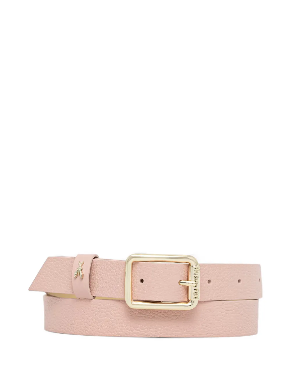 Patrizia Pepe Fly pebbled-leather belt - Rosa