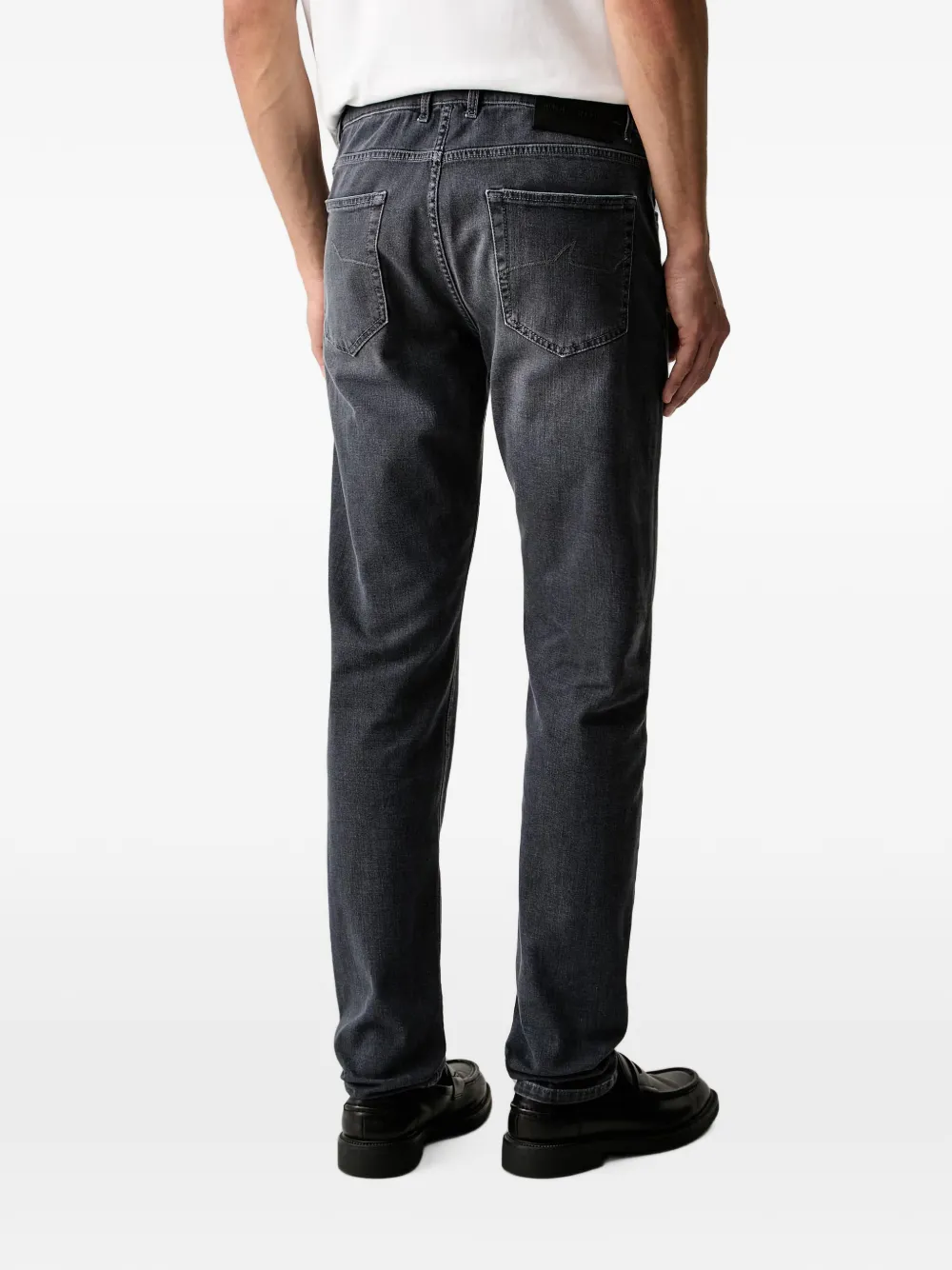 Paul & Shark Varese faded-effect straight-leg jeans Grijs