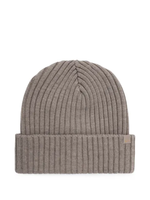 Paul & Shark Soft Cool Touch ribbed-knit beanie hat