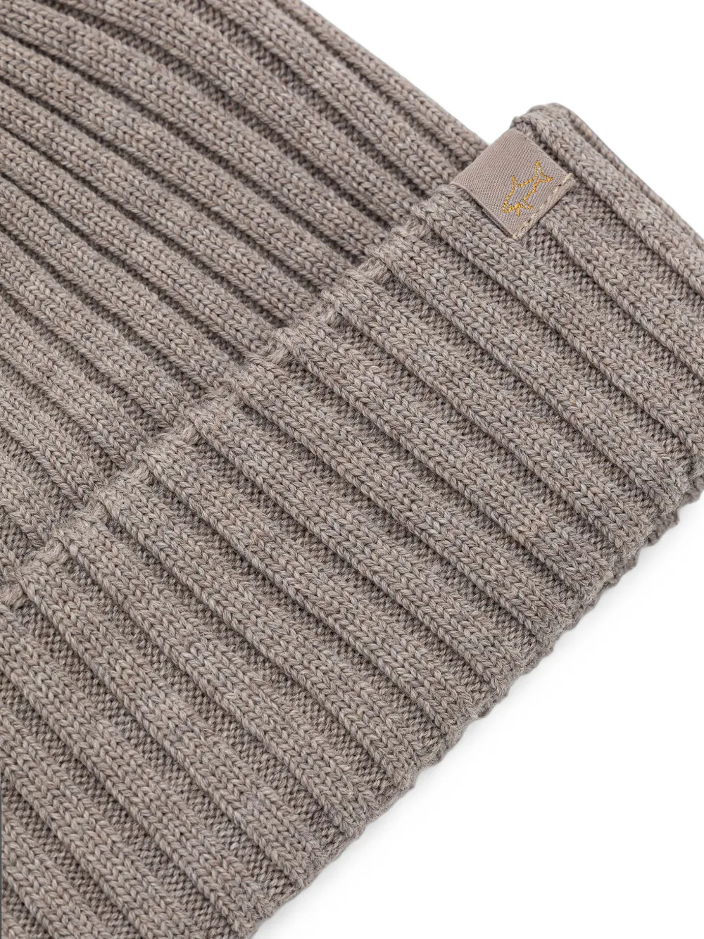 Paul & Shark Soft Cool Touch ribgebreide muts Bruin