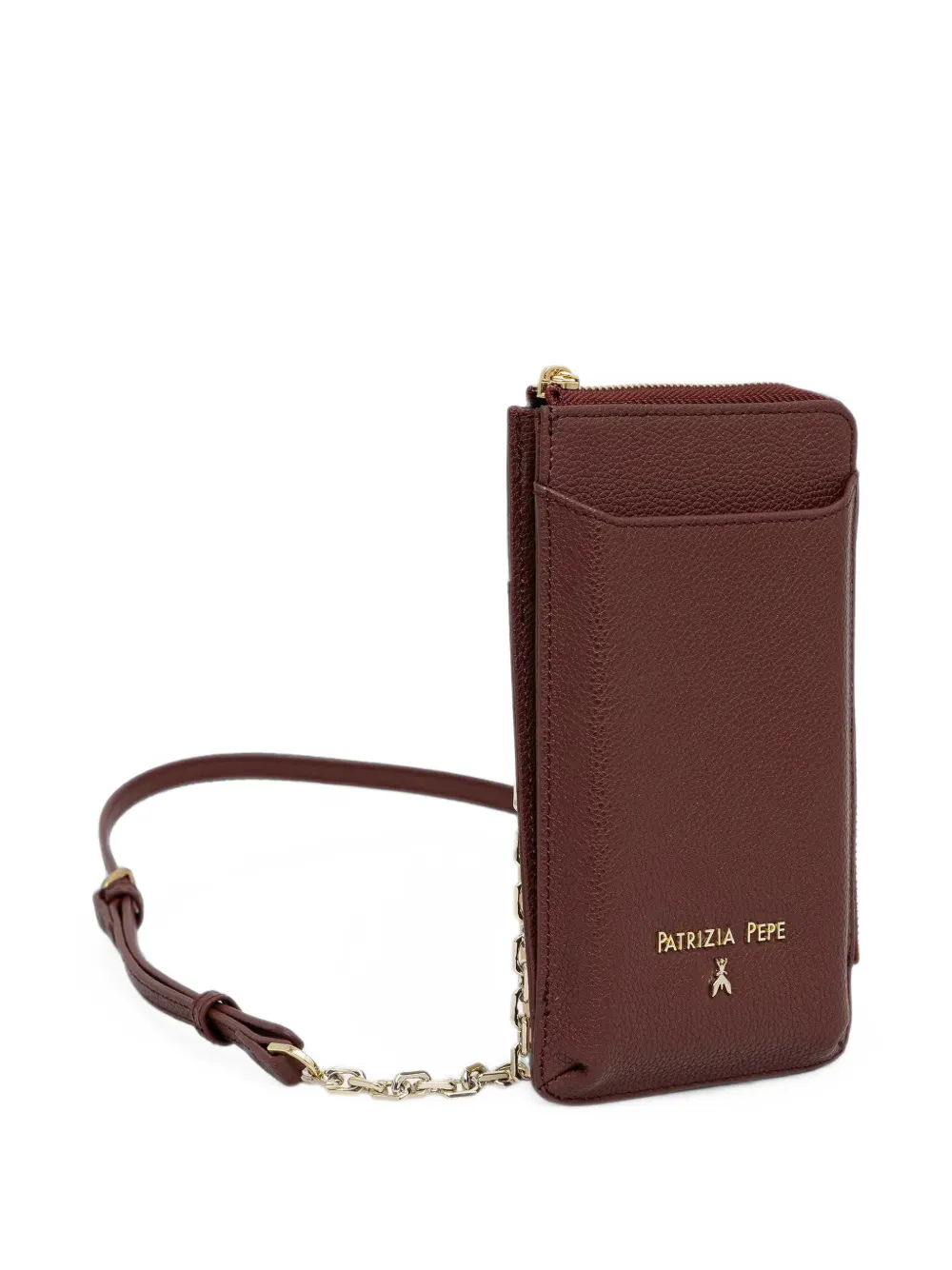 Patrizia Pepe logo-plaque chain-strap phone case Rood