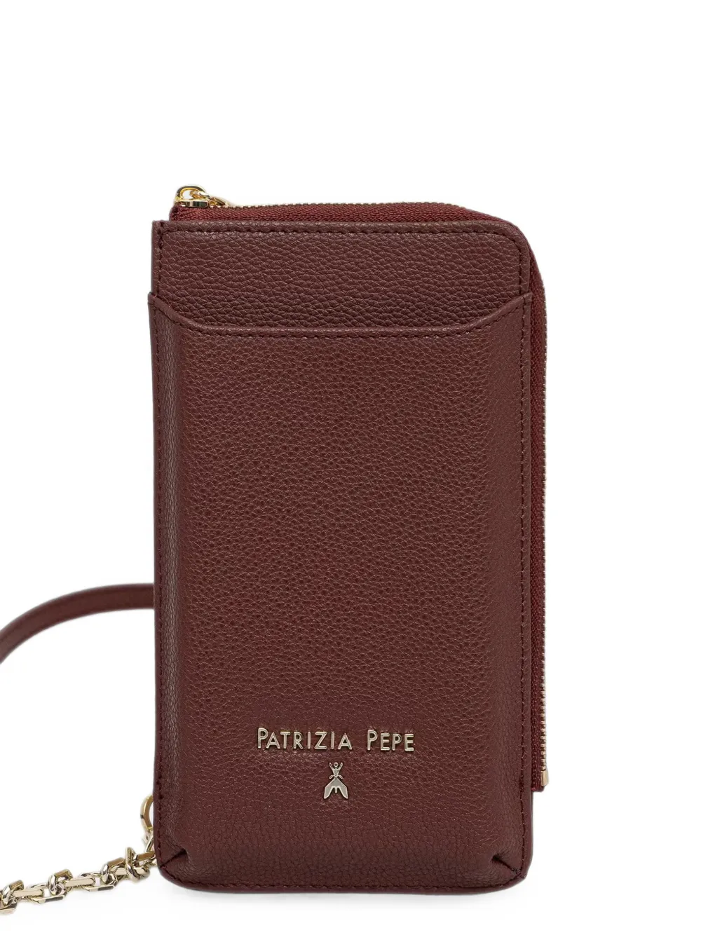Patrizia Pepe logo-plaque chain-strap phone case Rood