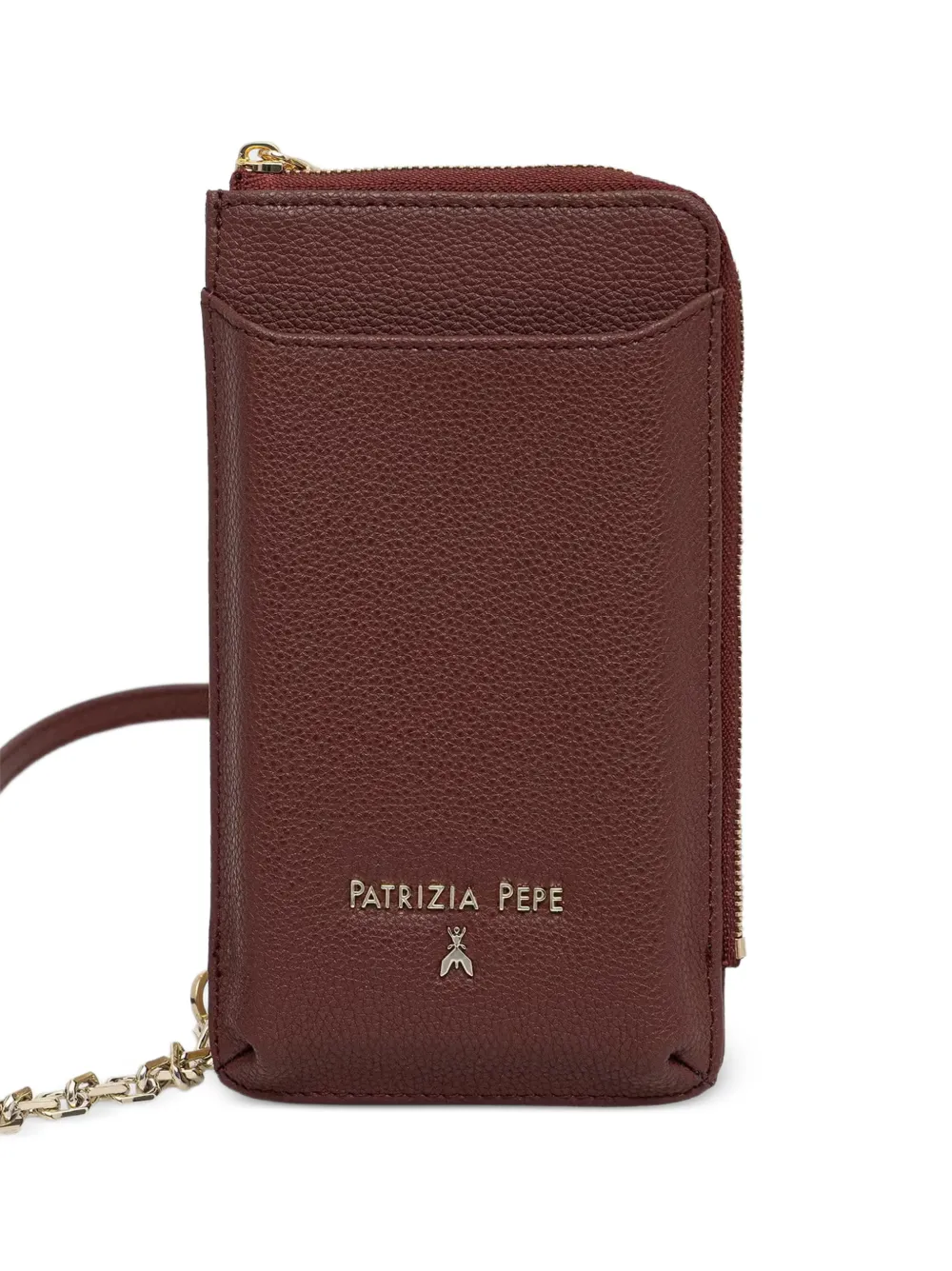 Patrizia Pepe logo-plaque chain-strap phone case - Rosso