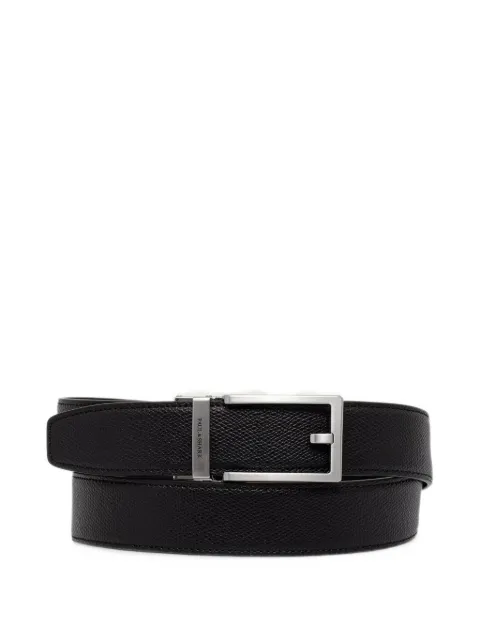 Paul & Shark grained-leather buckle belt