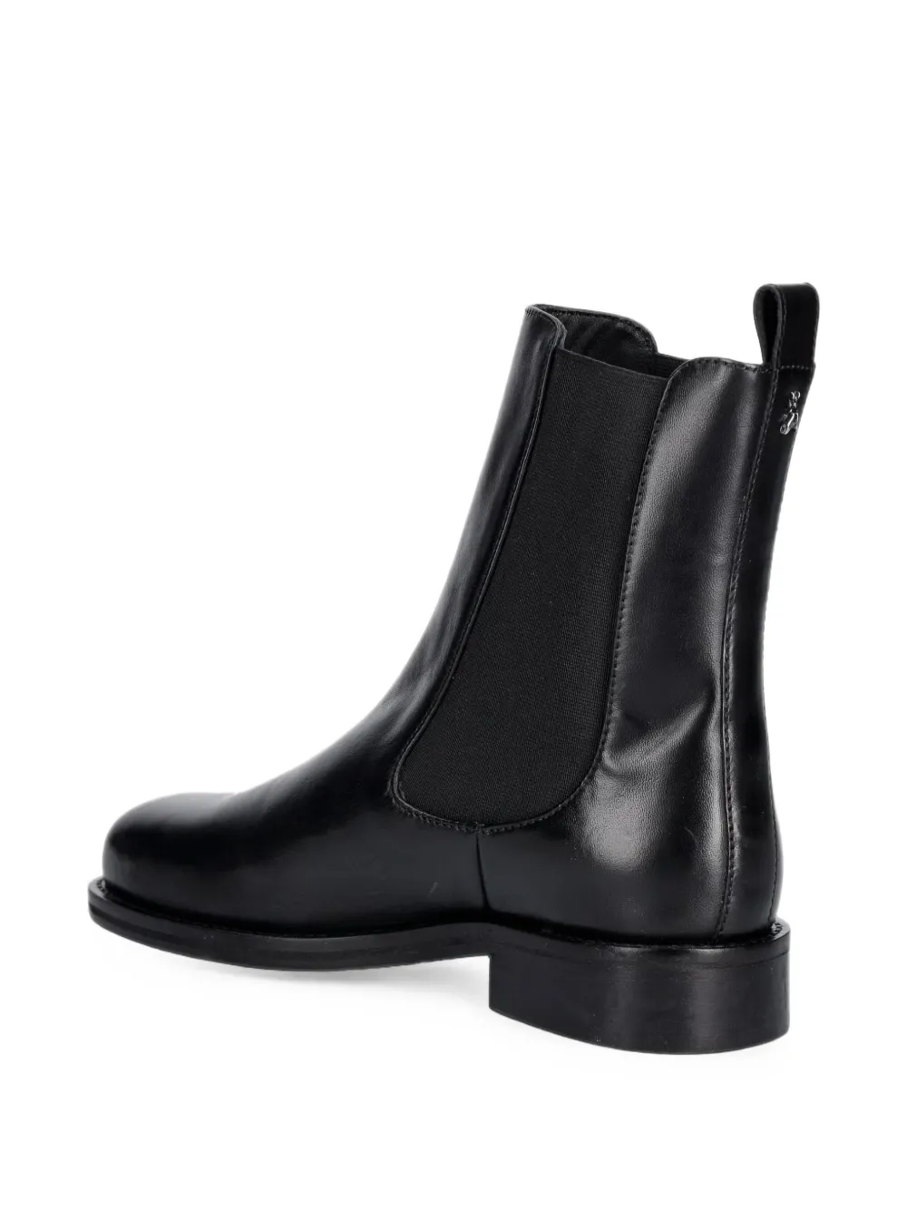 Patrizia Pepe elasticated-side leather chealsea boots Zwart