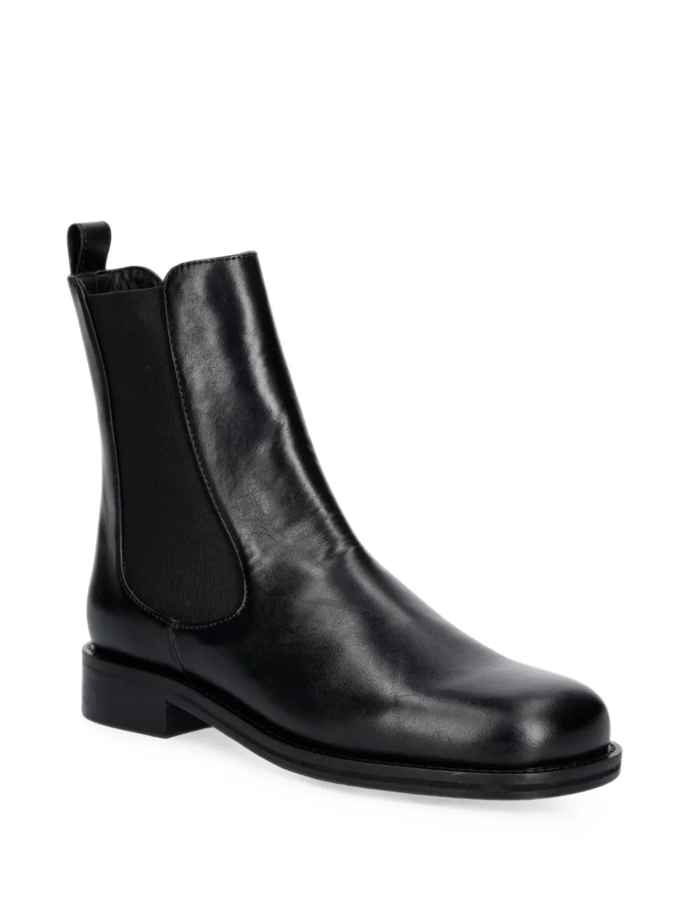 Patrizia Pepe elasticated-side leather chealsea boots Zwart