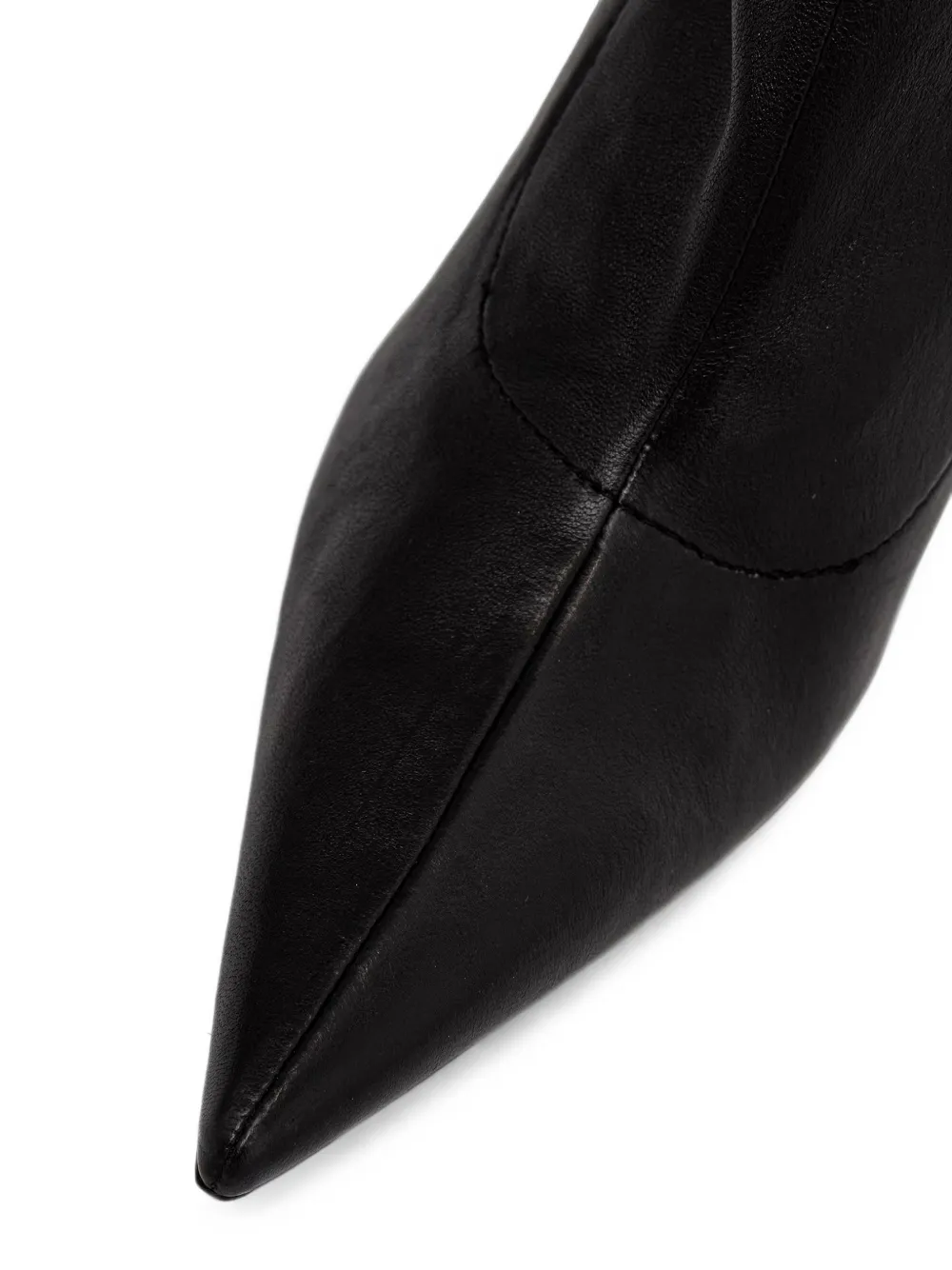 Patrizia Pepe pointed-toe over-the-knee boots Zwart