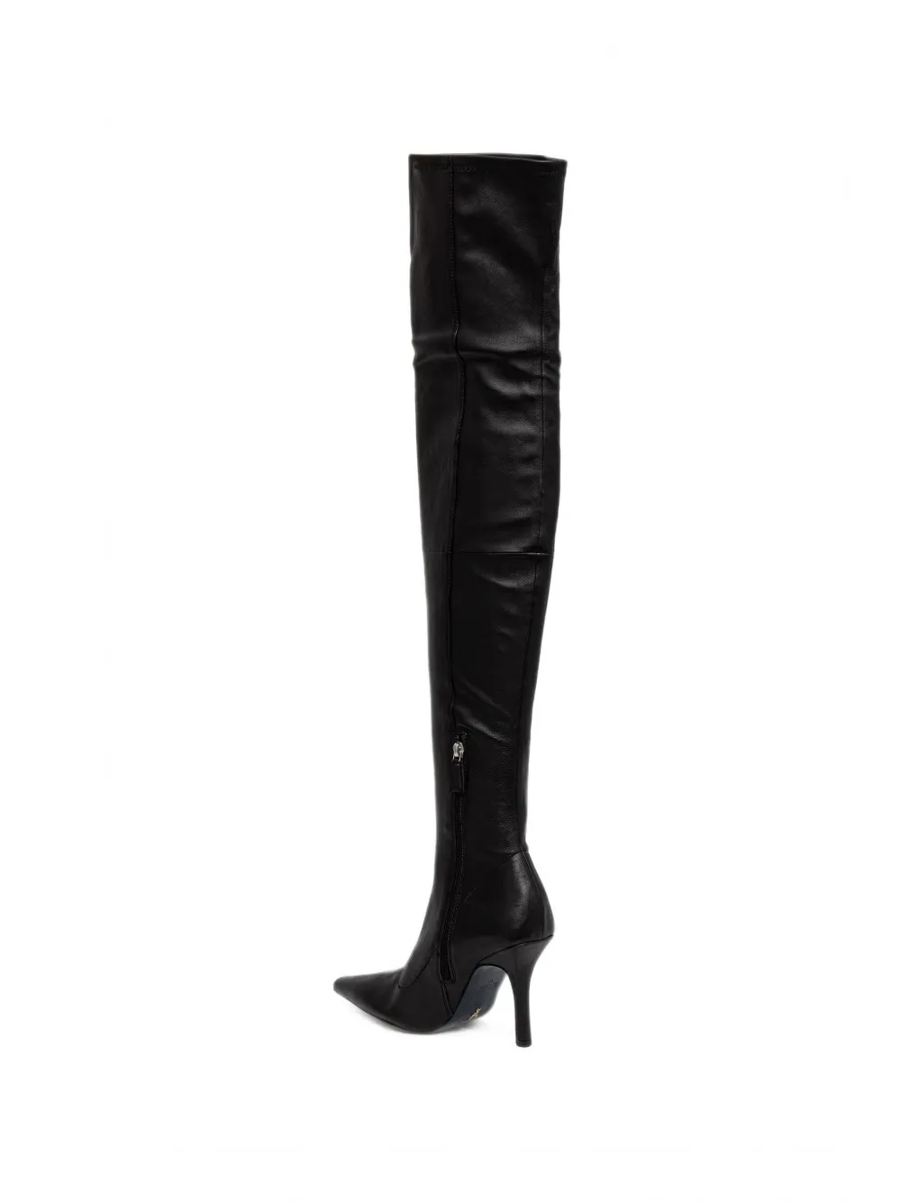 Patrizia Pepe pointed-toe over-the-knee boots Zwart