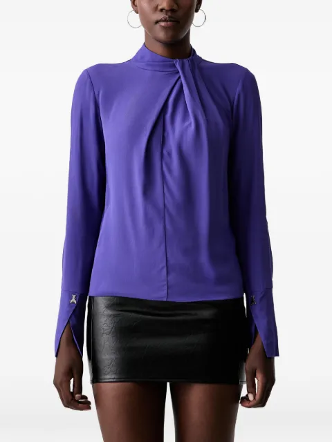 Patrizia Pepe blusa plisada con cuello alto