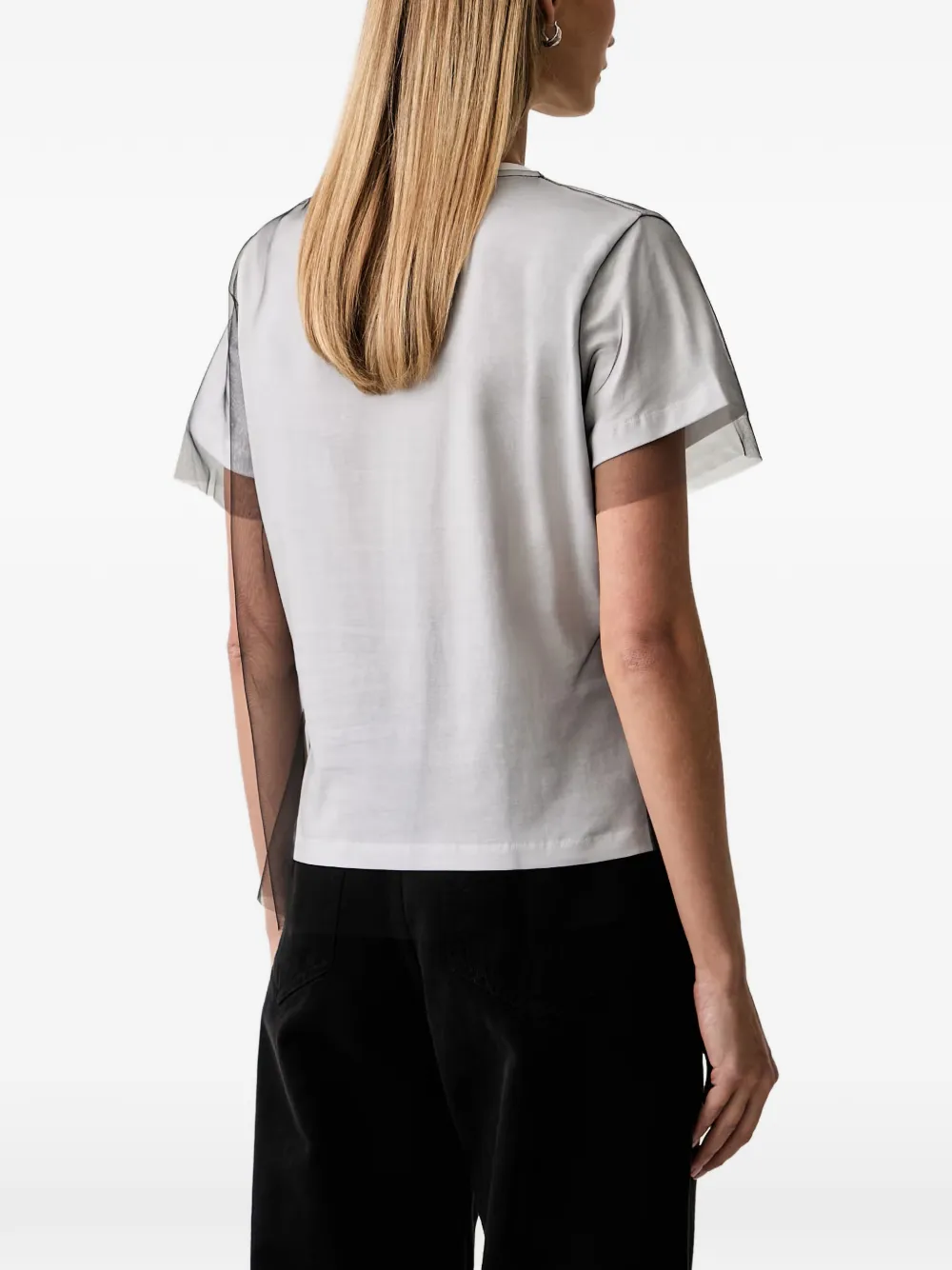Patrizia Pepe logo-print T-shirt Grijs