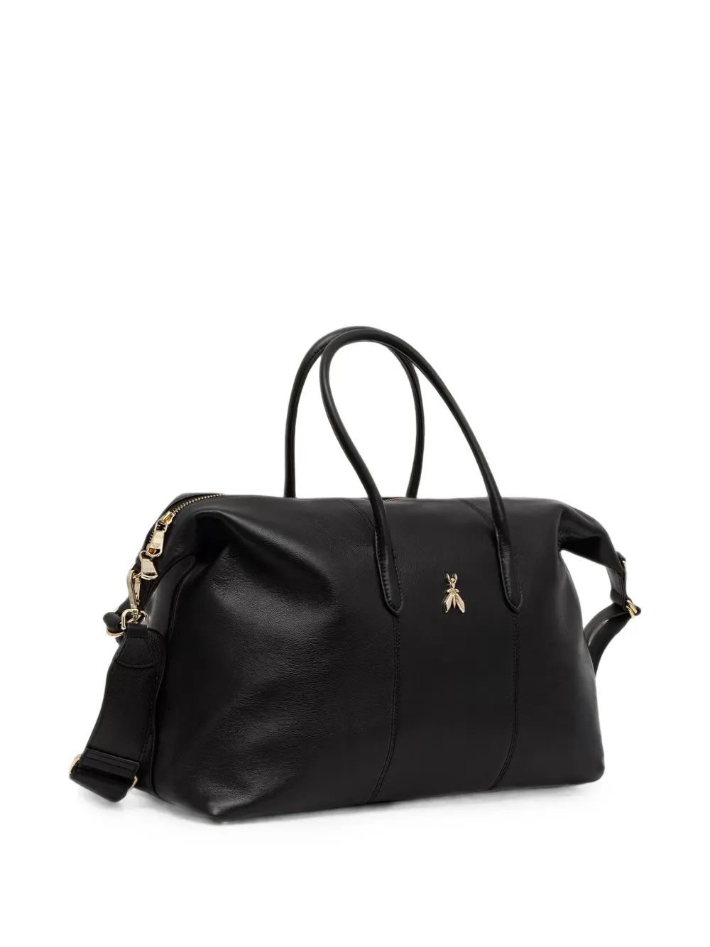 Patrizia Pepe Shopper met logoplakkaat Zwart