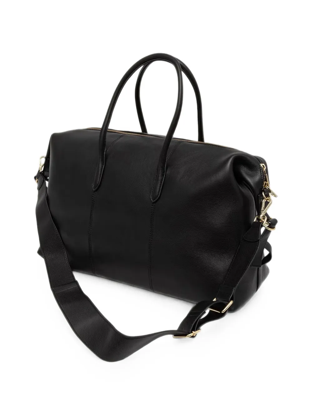 Patrizia Pepe Shopper met logoplakkaat Zwart