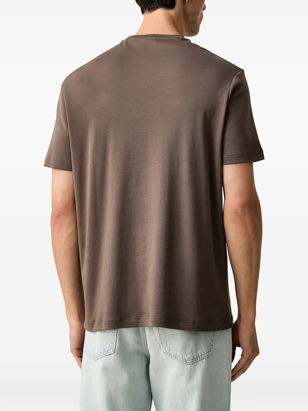 Paul & Shark logo-plaque layered-neck t-shirt Bruin