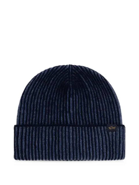 Paul & Shark ribbed-knit beanie hat