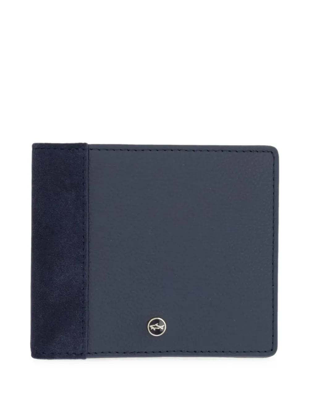 Paul & Shark suede-panelled bifold wallet - Blu