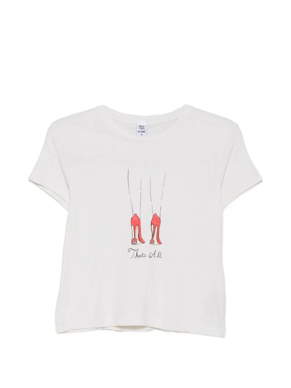 RE/DONE T-shirt con stampa grafica - Bianco