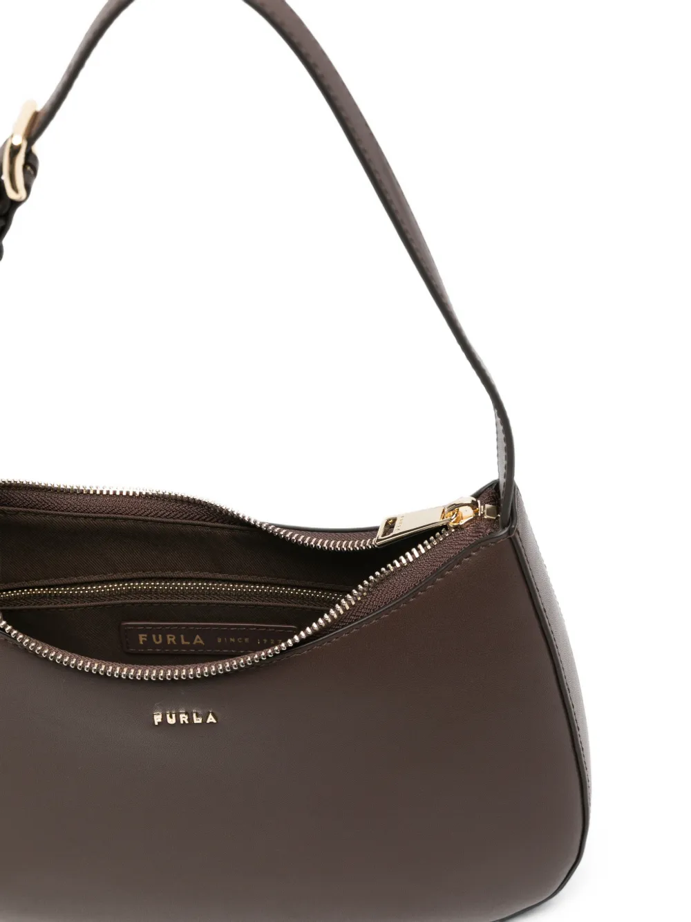 Furla Leren schoudertas Bruin