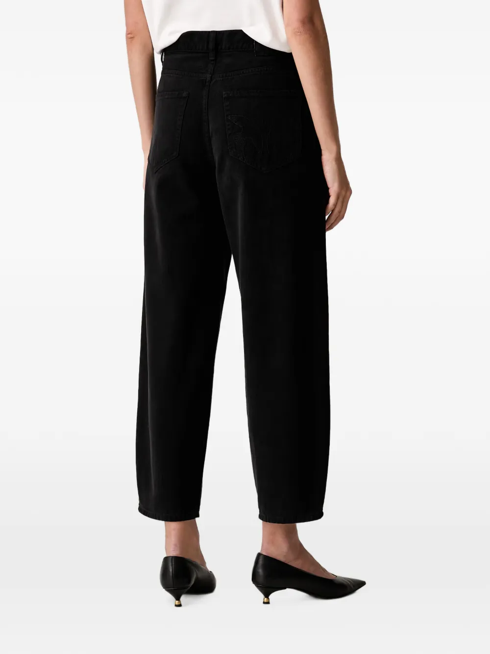 PINKO Barrel-fit denim jeans Zwart