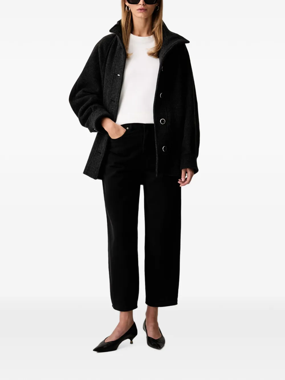 PINKO Barrel-fit denim jeans Zwart