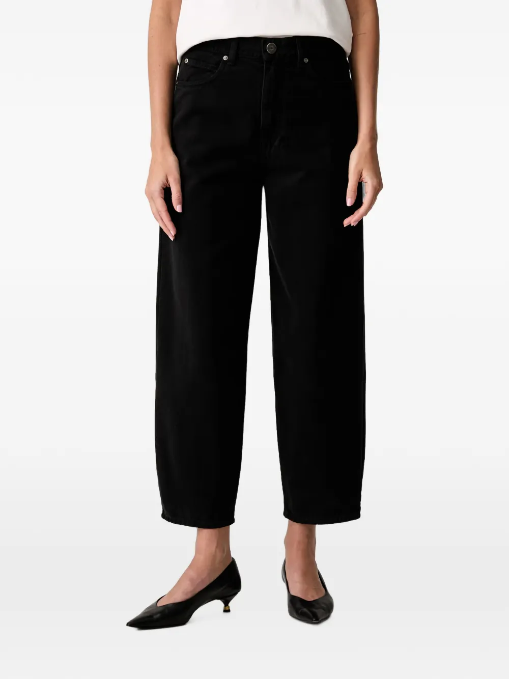 PINKO Barrel-fit bull denim jeans