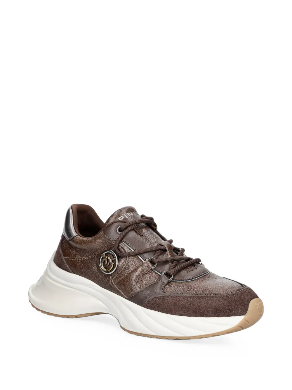 PINKO logo-plaque panelled sneakers Bruin