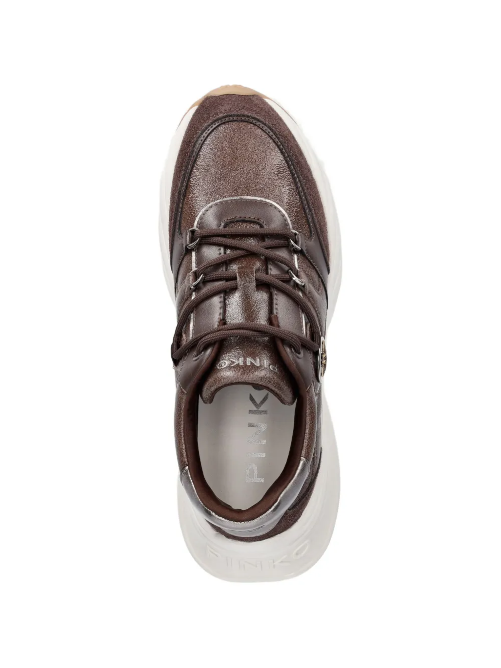 PINKO logo-plaque panelled sneakers Bruin
