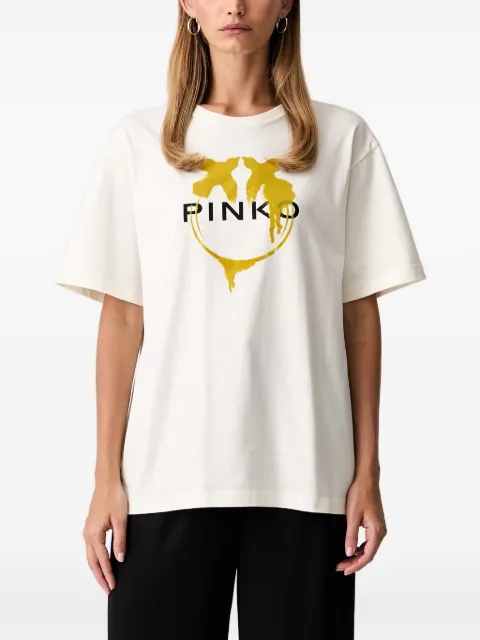 PINKO logo-print cotton T-shirt