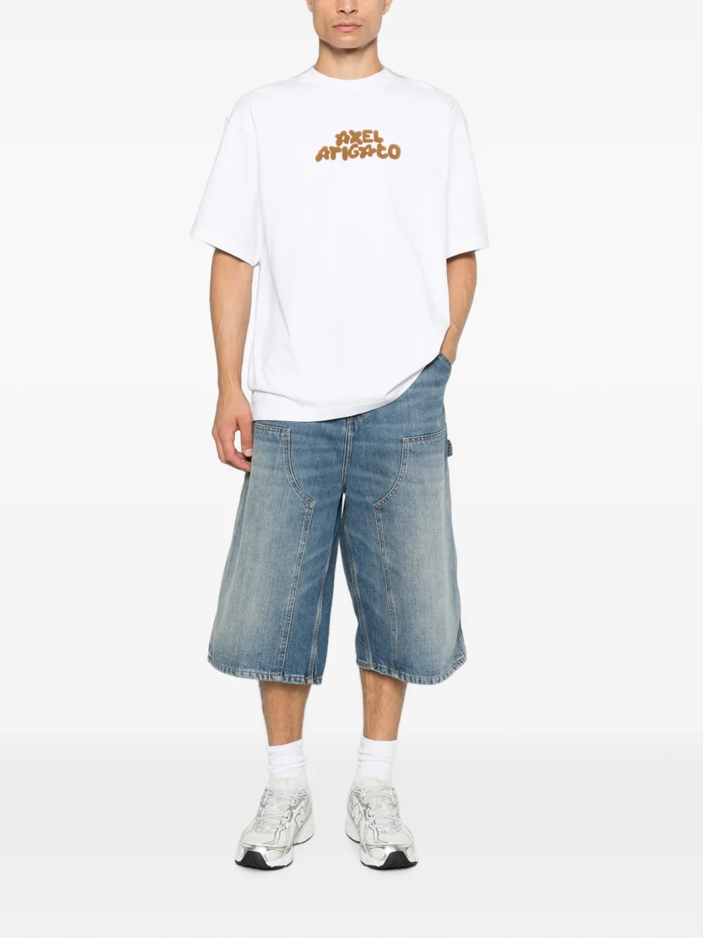 Axel Arigato T-shirt met geborduurd logo Wit