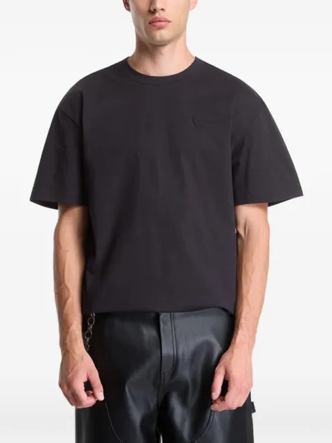 karl kani T-shirt med broderet logo og grafisk tryk