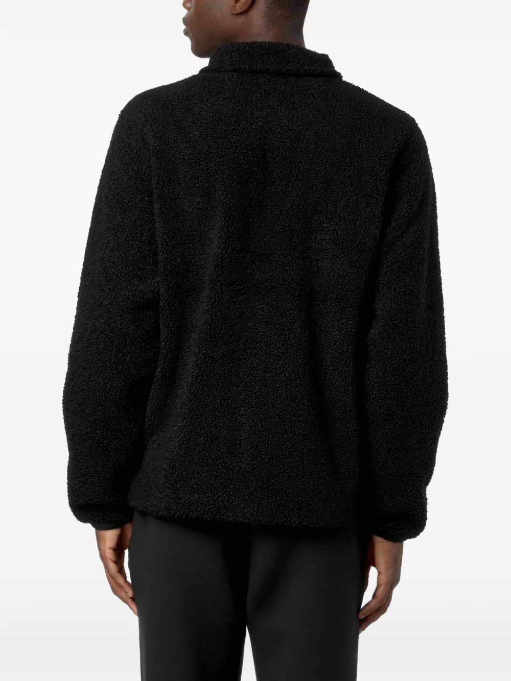 K-Way Cameron sherpa-fleece overhemd met knoopsluiting Zwart