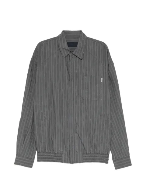 Juun.J vertical-stripe shirt jacket