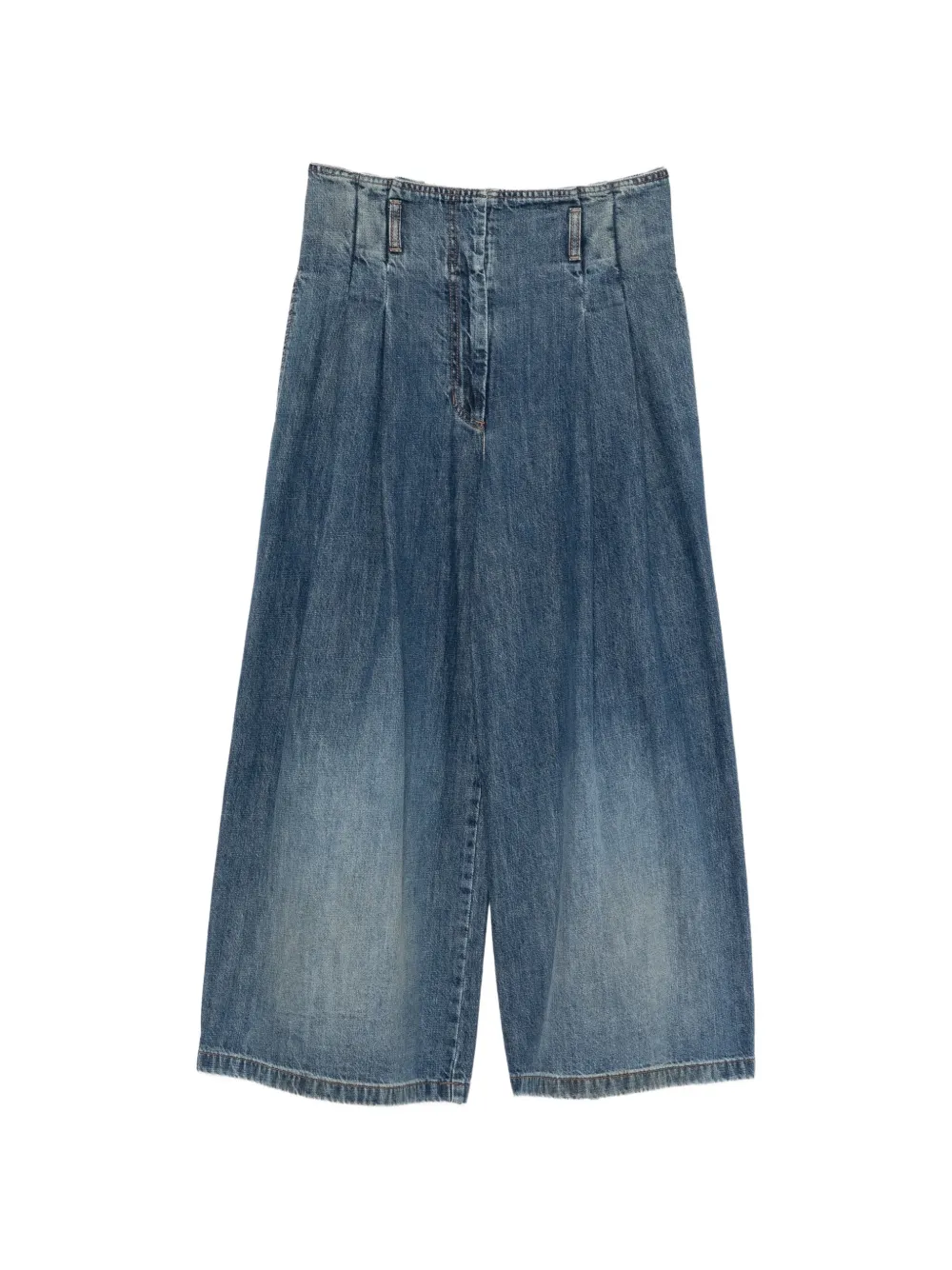 Juun.J pleated wide-leg jeans - Blu