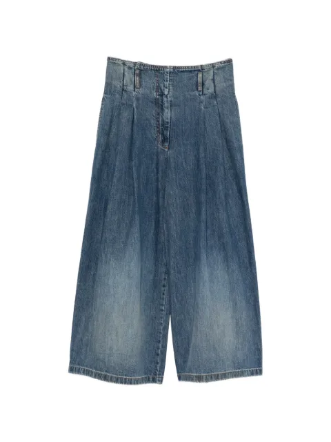 Juun.J pleated wide-leg jeans