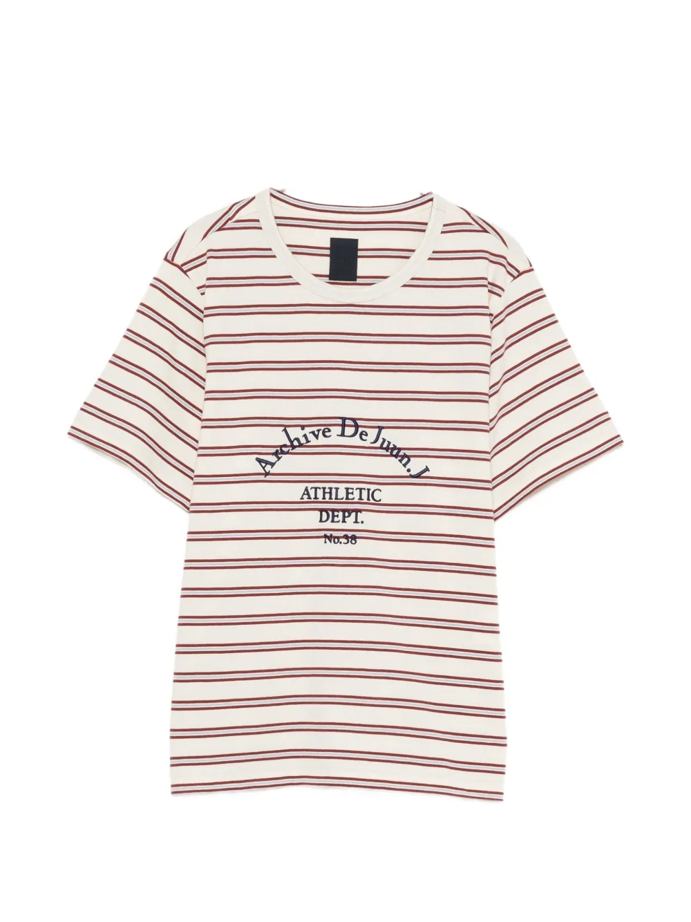 Juunj Striped Logo-print T-shirt In Nude