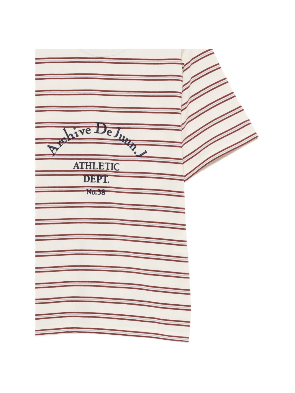 Juun.J T-shirt met logoprint Beige