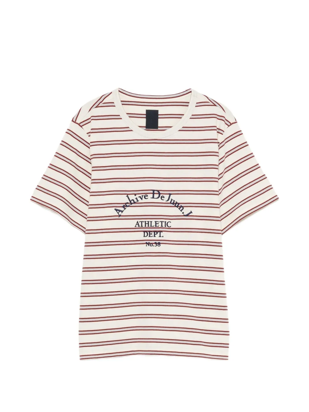 Juun.J striped logo-print T-shirt