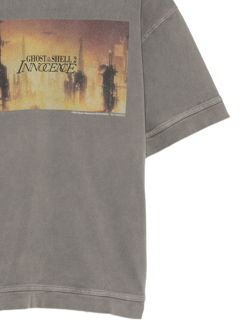 Juun.J T-shirt met grafische print Grijs