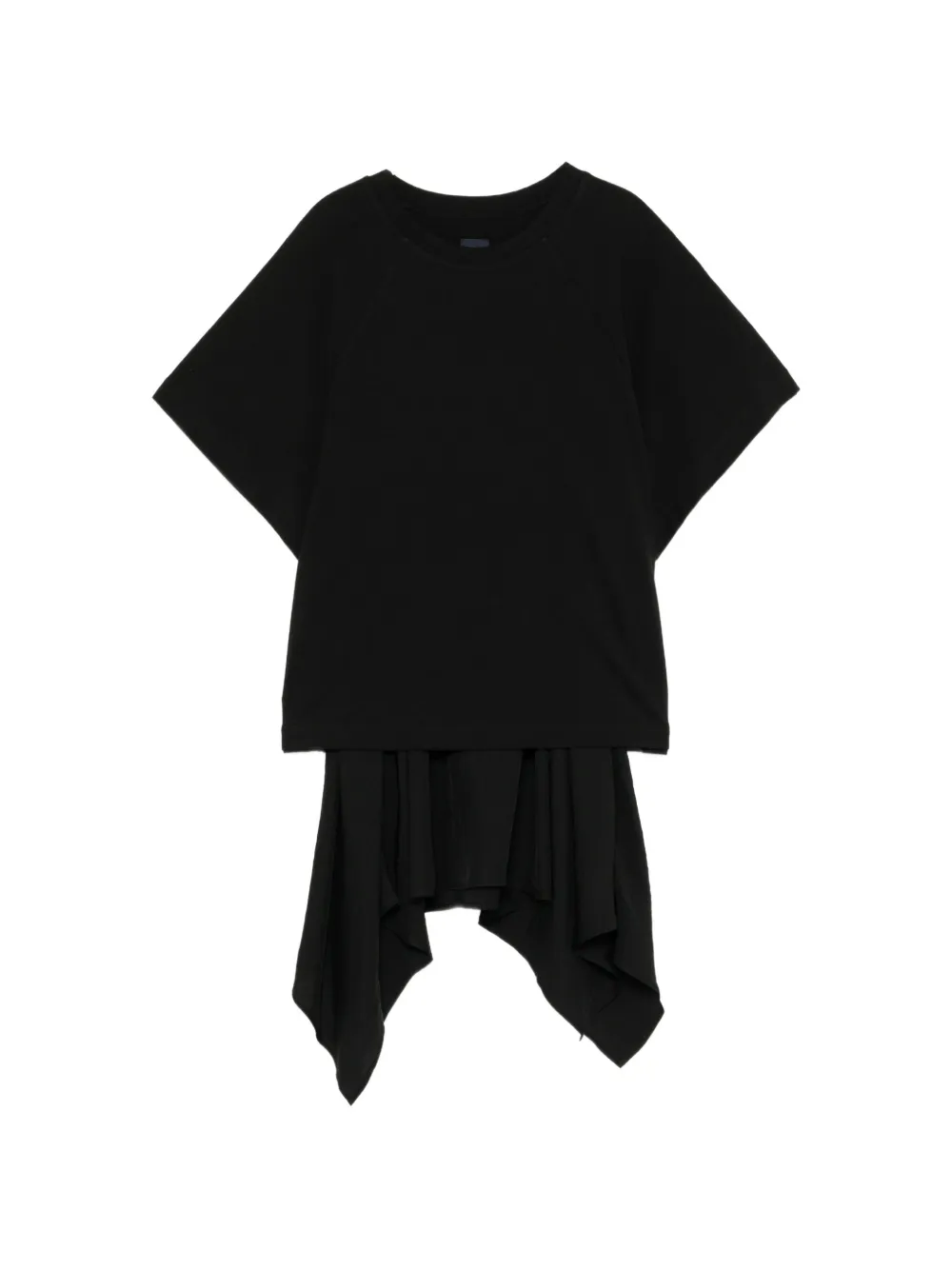 Juunj Layered Asymmetric T-shirt In Black