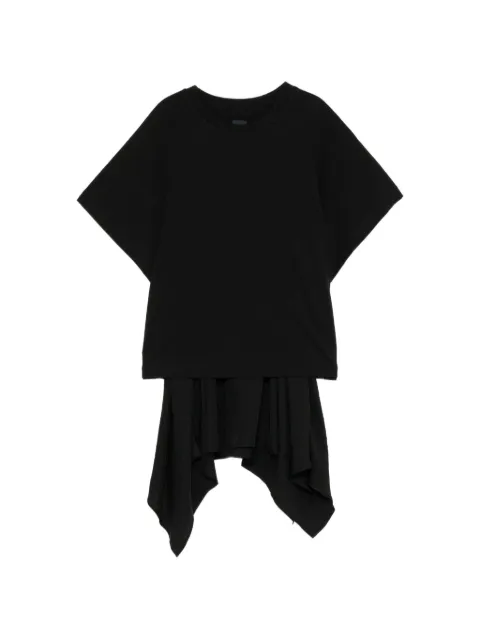 Juun.J t-shirt asymétrique à design superposé