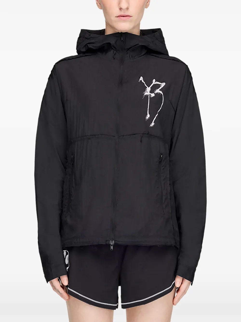 Y-3 Chito hardloopjack met grafische print Zwart