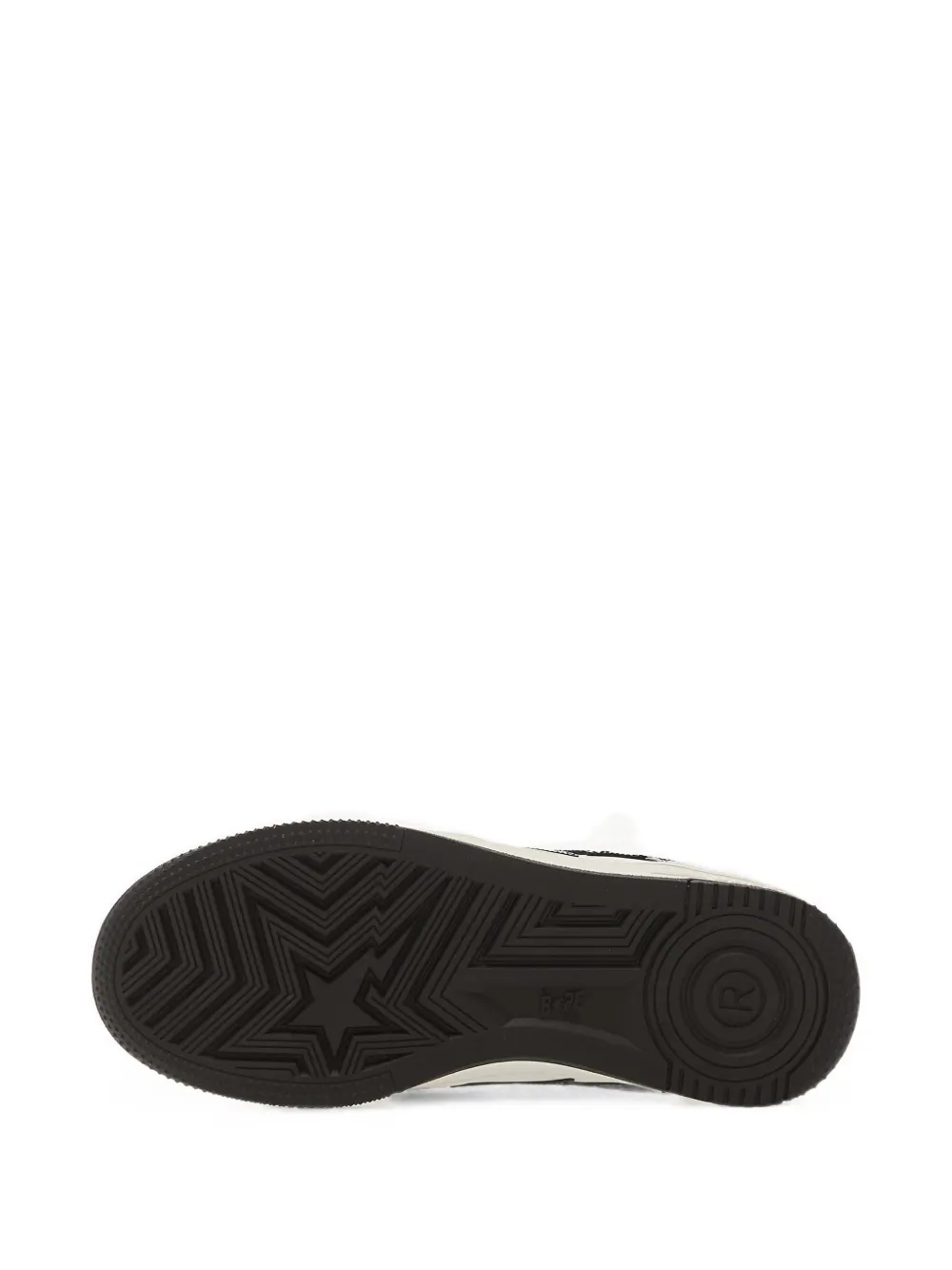 A BATHING APE Sta #1 leather sneakers Zwart