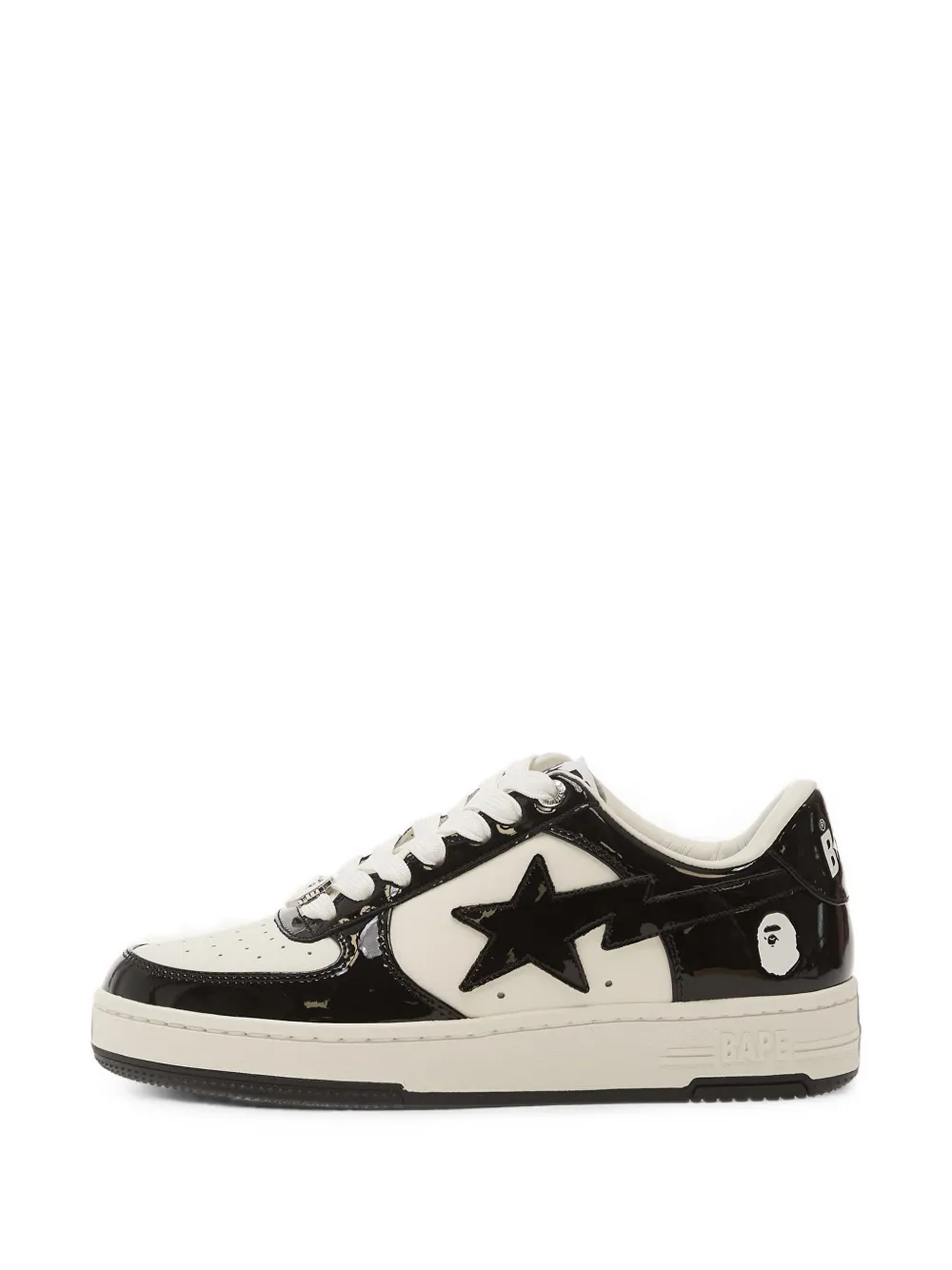 A BATHING APE® Sta #1 leather sneakers - Nero