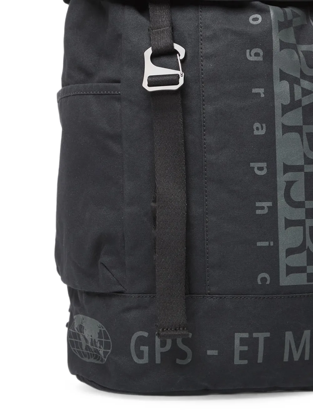 Napapijri Equator rugzak met logoprint en gespsluiting Zwart