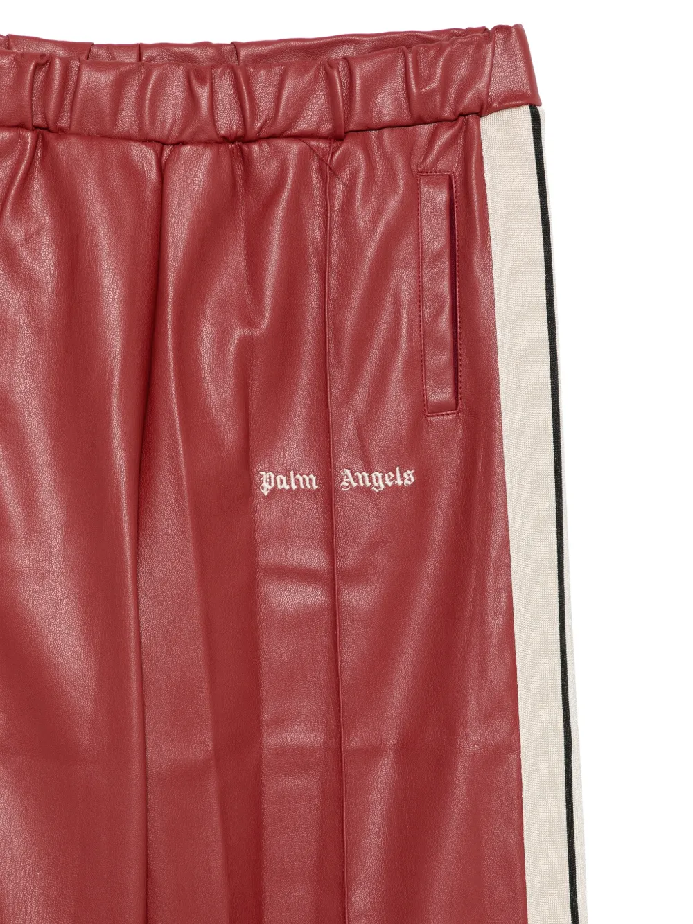 Palm Angels Kids Broek met zijstreep Rood