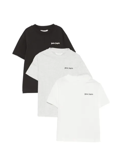 Palm Angels Kids playeras con logo estampado (pack de 3)