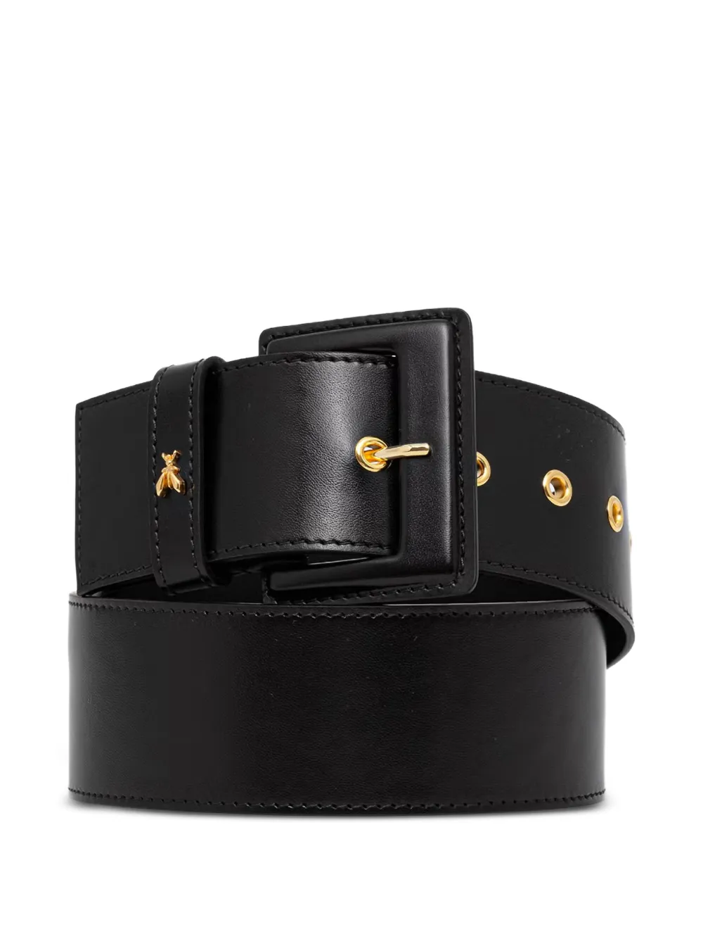 Patrizia Pepe Fly plaque wide belt Zwart