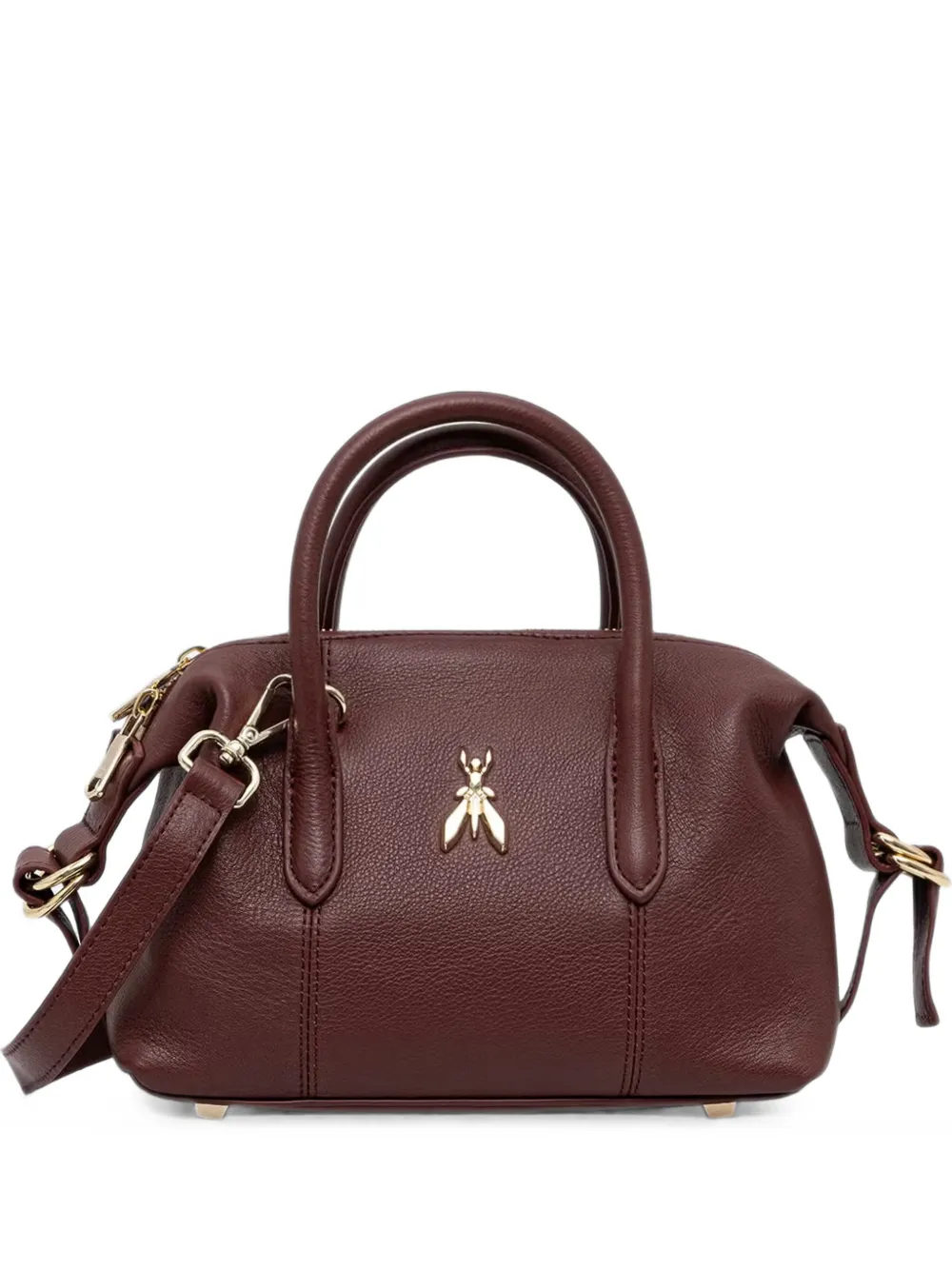 Patrizia Pepe mini New Business logo-plaque tote bag - Rot