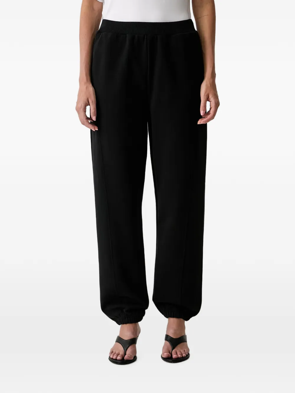 Patrizia Pepe logo-patch track pants - Nero